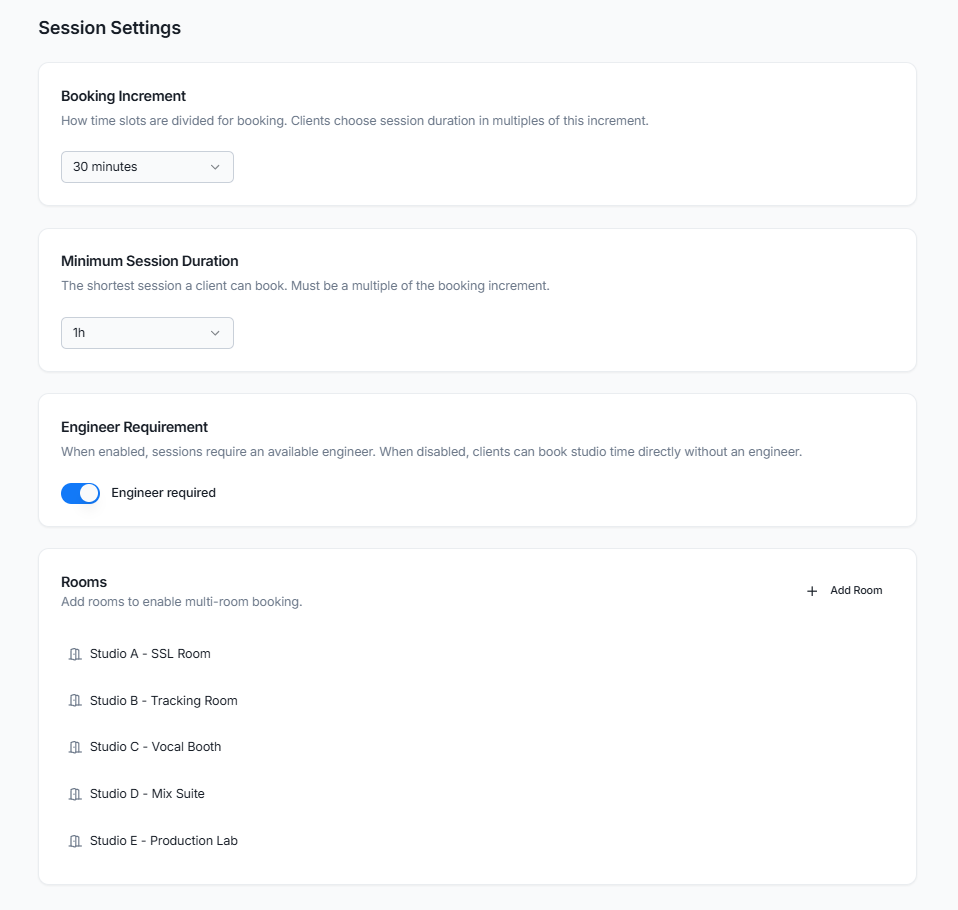 Configure your rooms